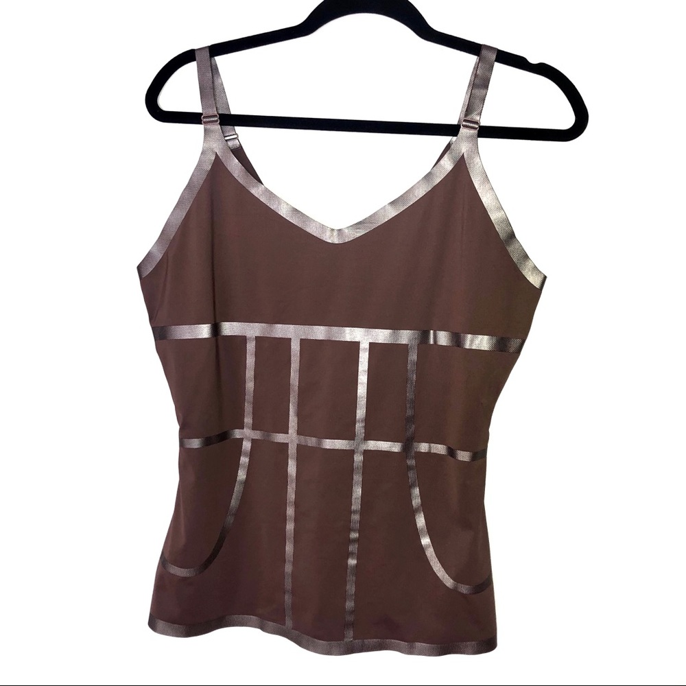 Stella McCartney Brown Camisole with Silver Accents. It is not
Purple